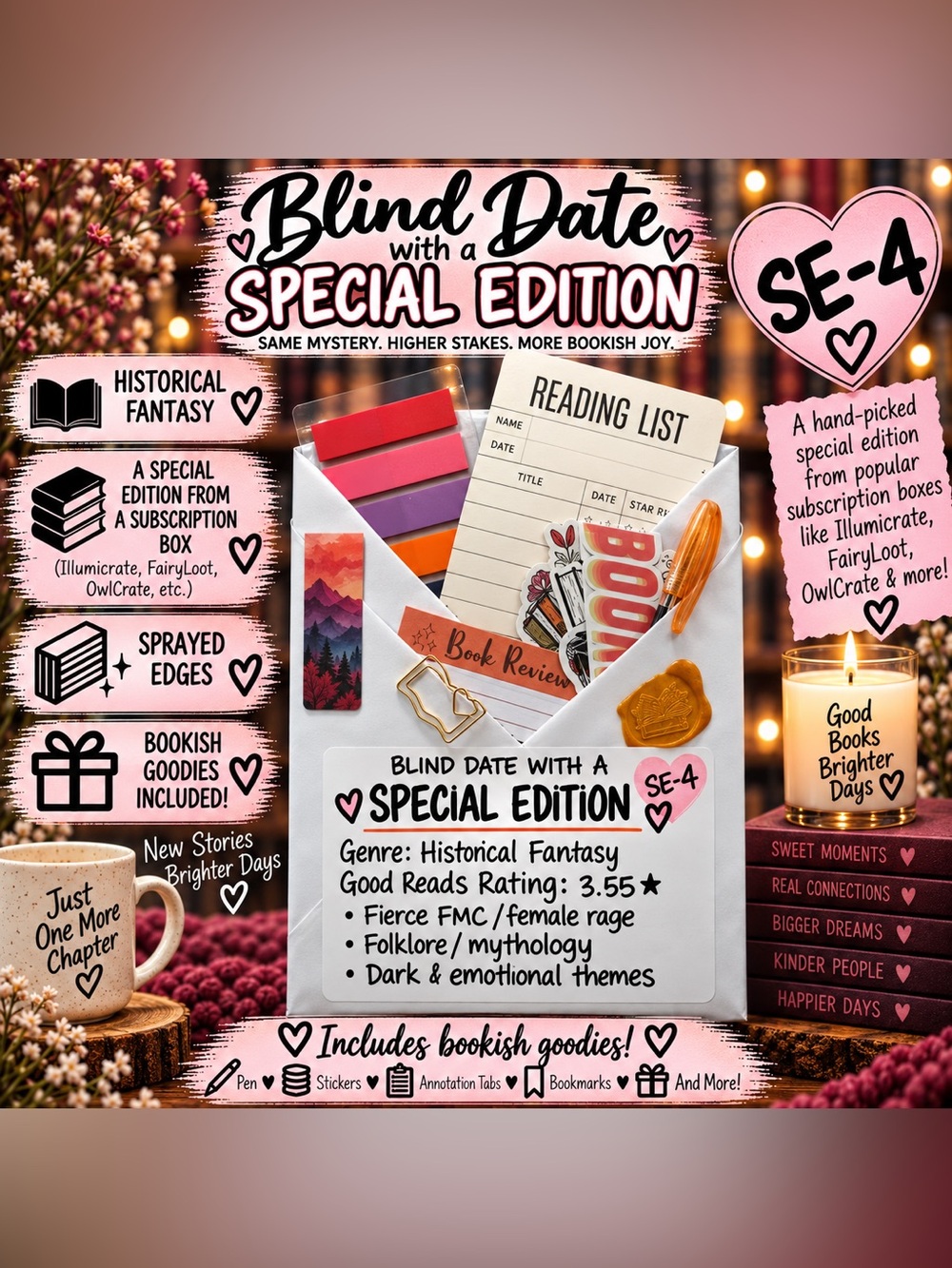 Blind Date with a Special Edition #4 - Historical Fiction Book+Accessories Set